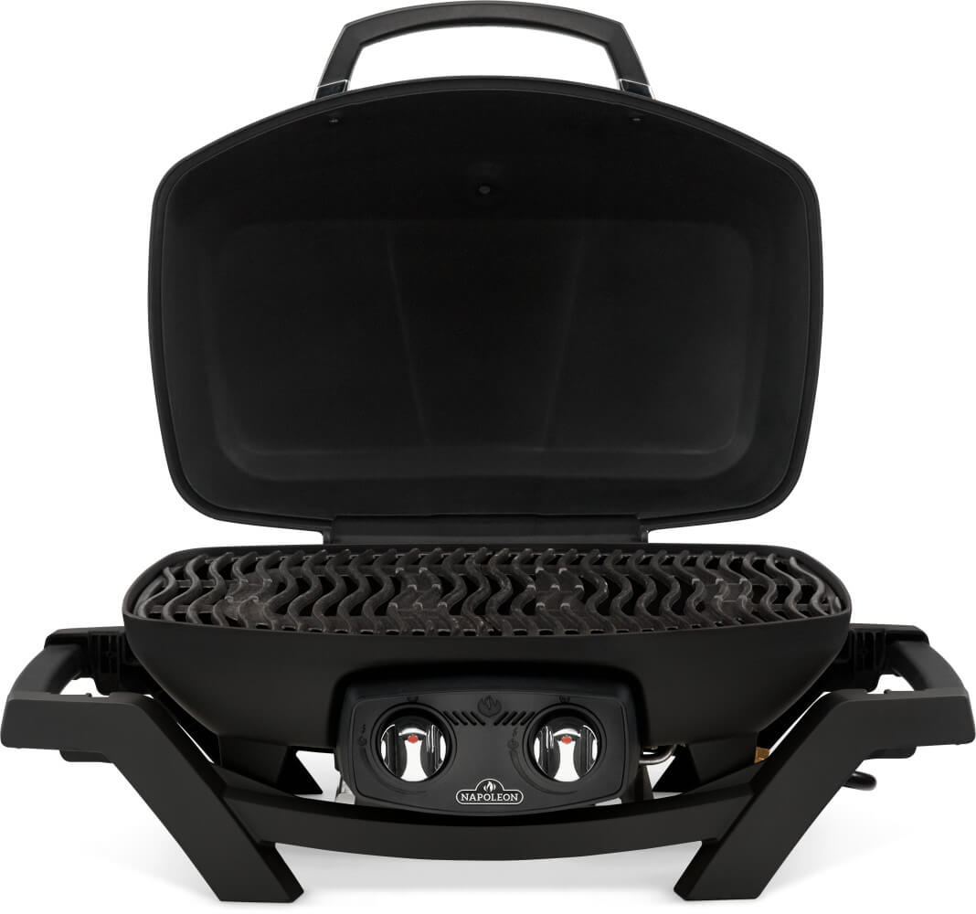 Napoleon TravelQ PRO285 Natural Gas Grill - Black - Napoleon portable outdoor grill product and lifestyle image
