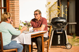 Napoleon TravelQ PRO285 Natural Gas Grill - Black - Napoleon portable outdoor grill product and lifestyle image