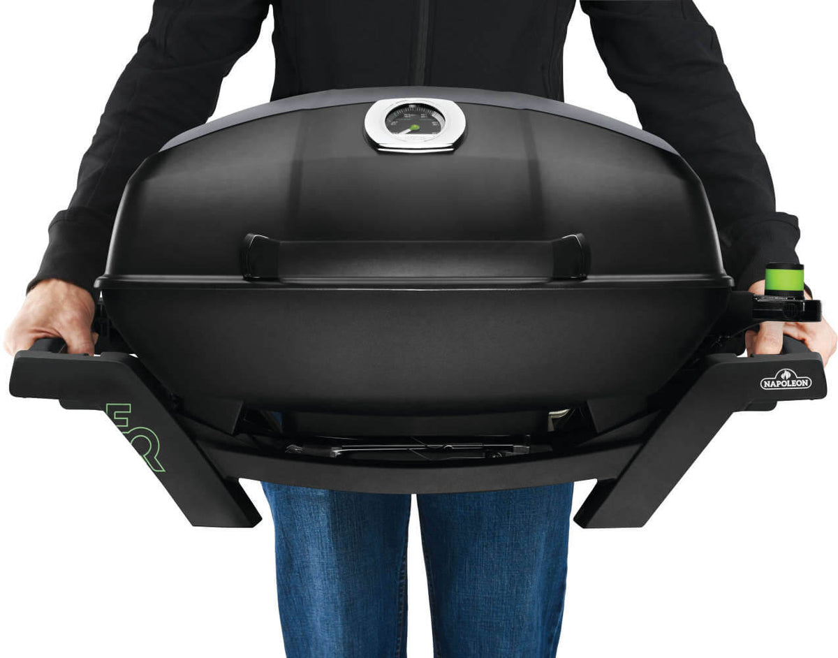 Napoleon TravelQ PRO285E Portable Electric Grill - Black - Napoleon portable outdoor grill product and lifestyle image
