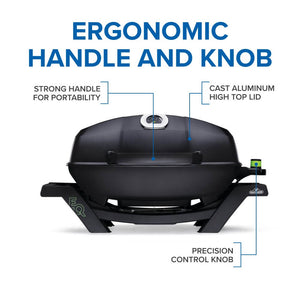 Napoleon TravelQ PRO285E Portable Electric Grill - Black - Napoleon portable outdoor grill product and lifestyle image