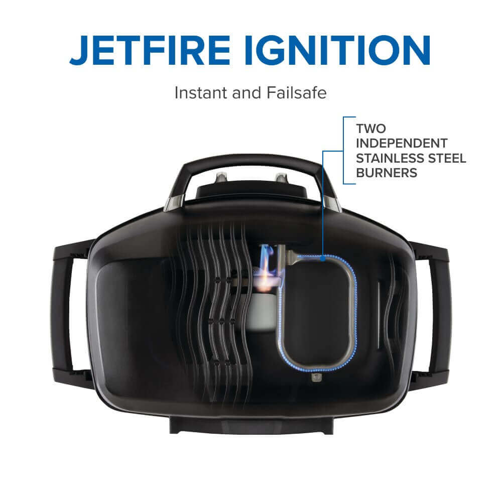 Napoleon TravelQ PRO285X Propane Grill with Scissor Cart - Napoleon portable outdoor grill product and lifestyle image