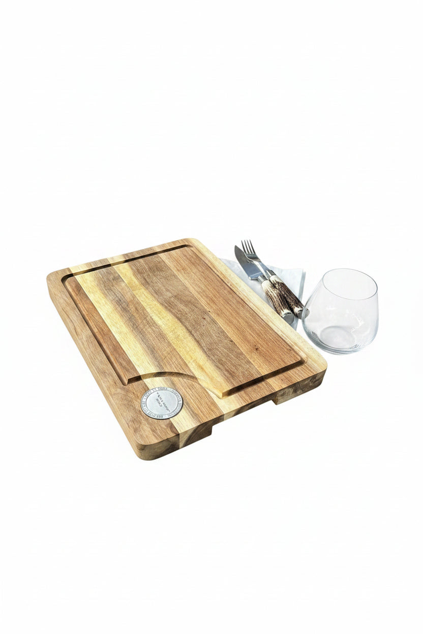 Tagwood BBQ TAWO03 acacia edge grain cutting and carving board for outdoor kitchens