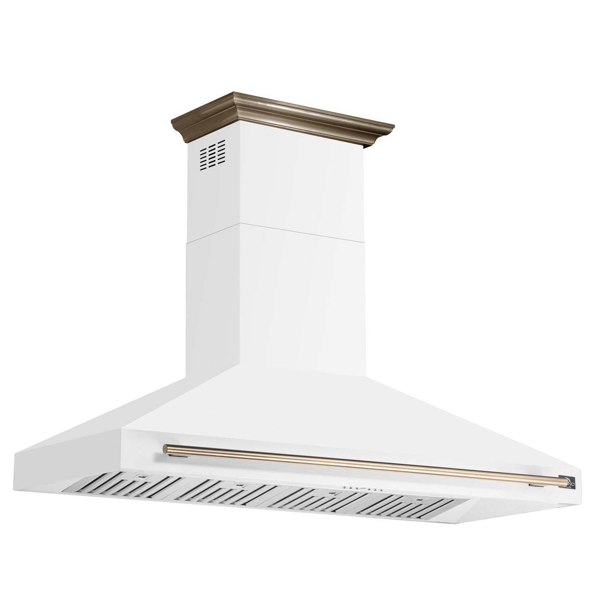 Forno Aria 60-Inch Range Hood FRHWM5095-60 – White – Range Hood FRHWM5095 60WHT Left Angle V2 2025 06 04