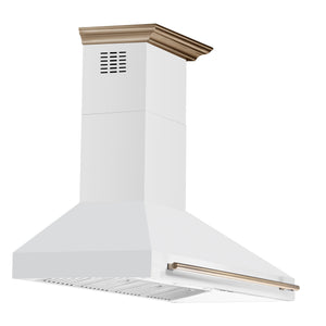 Forno Aria 60-Inch Range Hood FRHWM5095-60 – White – Range Hood FRHWM5095 60WHT Left Side V2 2025 06 04