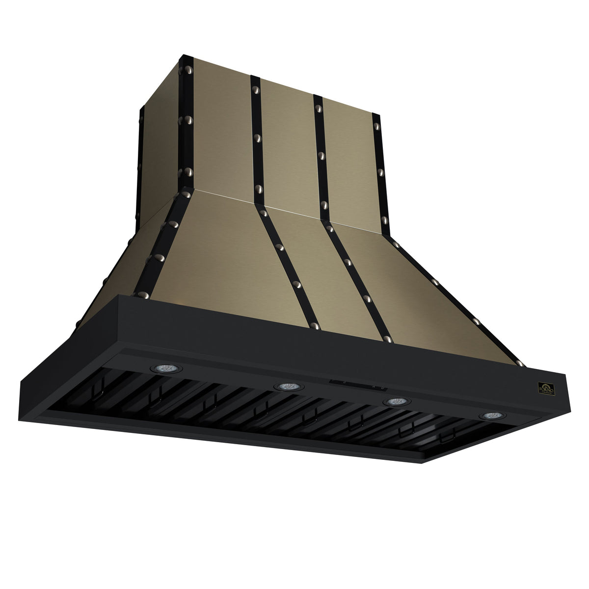 Forno Ambassador 48-Inch Range Hood FRHWM5099-48CPBLK – Black – Range Hood FRHWM5099 48CPBLK Left Angle 2026 05 04
