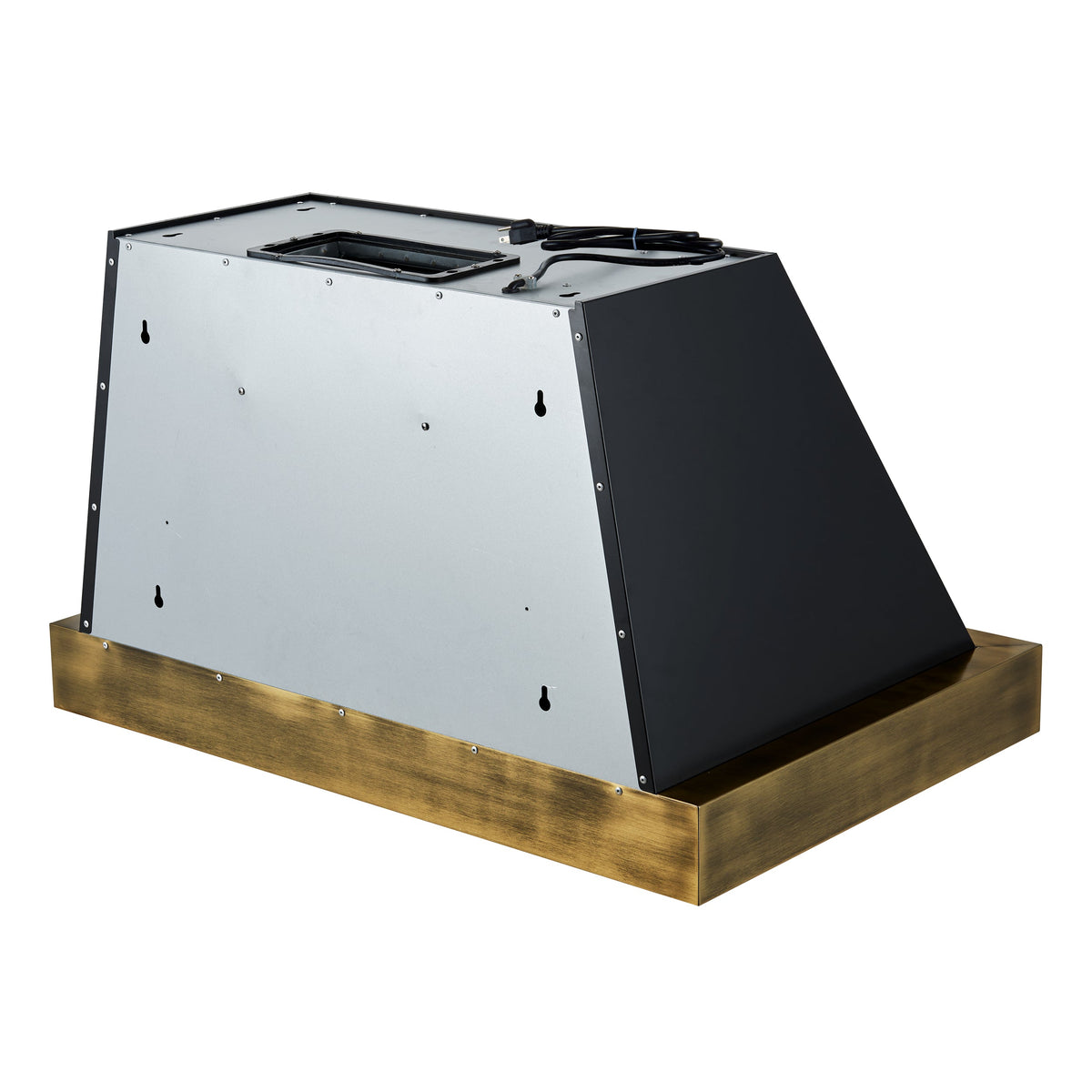 Forno Vittorio 36-Inch Range Hood FRHWM5078-36 – Black – RangeHood FRHWM5078 36BLK Back Left Angle