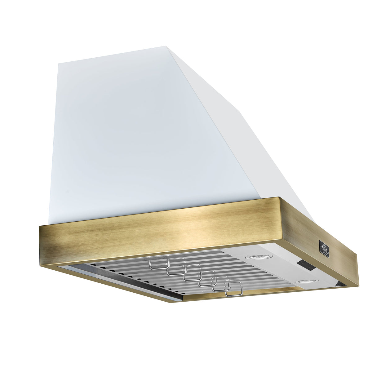 Forno Vittorio 36-Inch Range Hood FRHWM5078-36 – White – RangeHood FRHWM5078 36WHT Left Angle