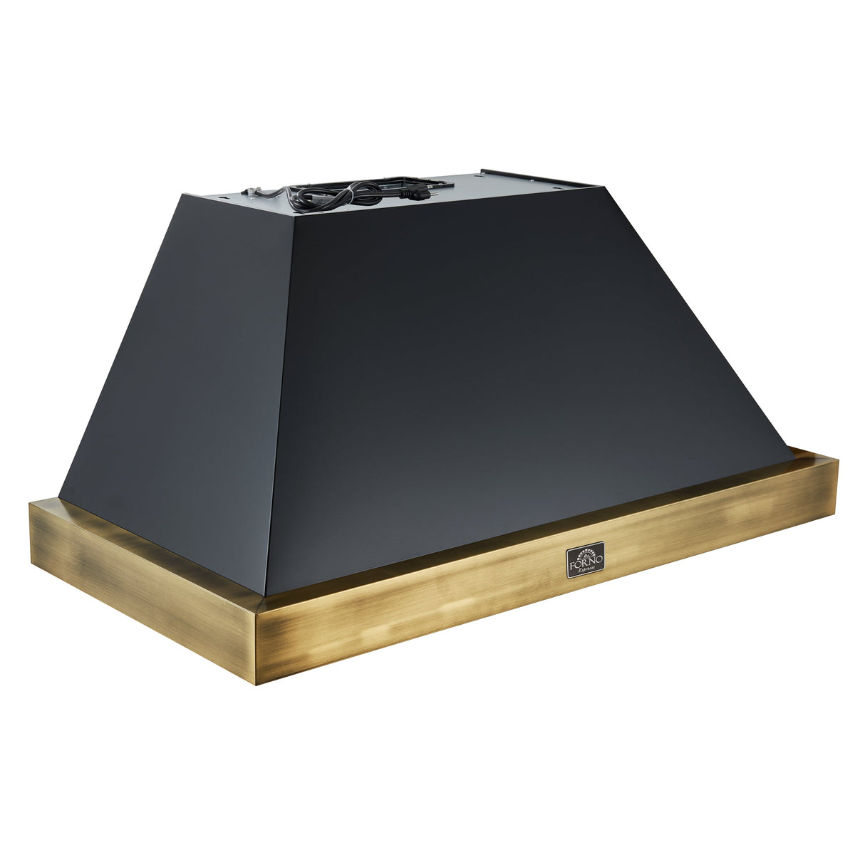 Forno Vittorio 48-Inch Range Hood FRHWM5078-48 – Black – RangeHood FRHWM5078 48BLK Angle