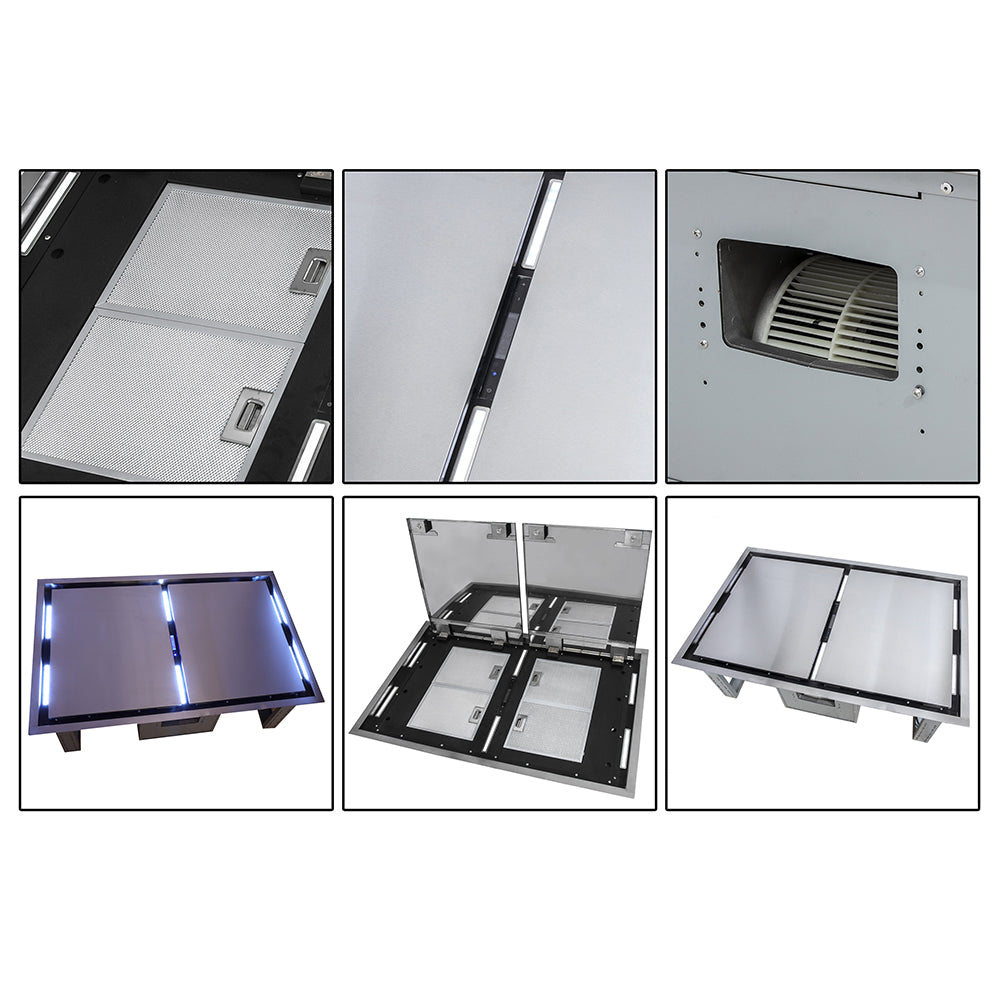 Forno Arezzo 44-Inch Range Hood FRHRE5312-44 – Stainless Steel – Range FRHRE5312 44 Detail sheet