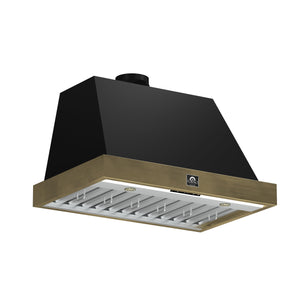 Forno Vittorio 36-Inch Range Hood FRHWM5078-36 – Black – Range FRHWM5078 36BLK 2024 12 Angle