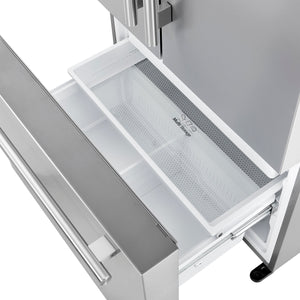 Forno Aosta 36-Inch French Door Refrigerator FFFFD1866-36SB – Stainless Steel – Referigerator FFFFD1866 36SB 2024 11 Freezer Open