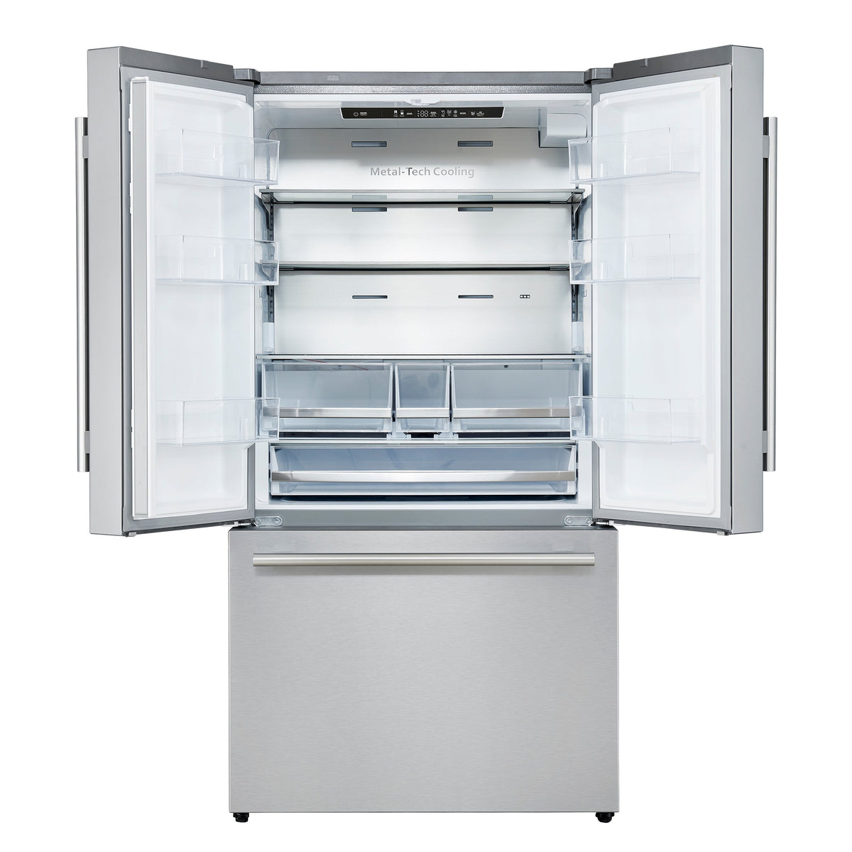 Forno Aosta 36-Inch French Door Refrigerator FFFFD1866-36SB – Stainless Steel – Referigerator FFFFD1866 36SB 2024 11 Front Open