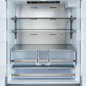 Forno Aosta 36-Inch French Door Refrigerator FFFFD1866-36SB – Stainless Steel – Referigerator FFFFD1866 36SB 2024 11 Inside Open
