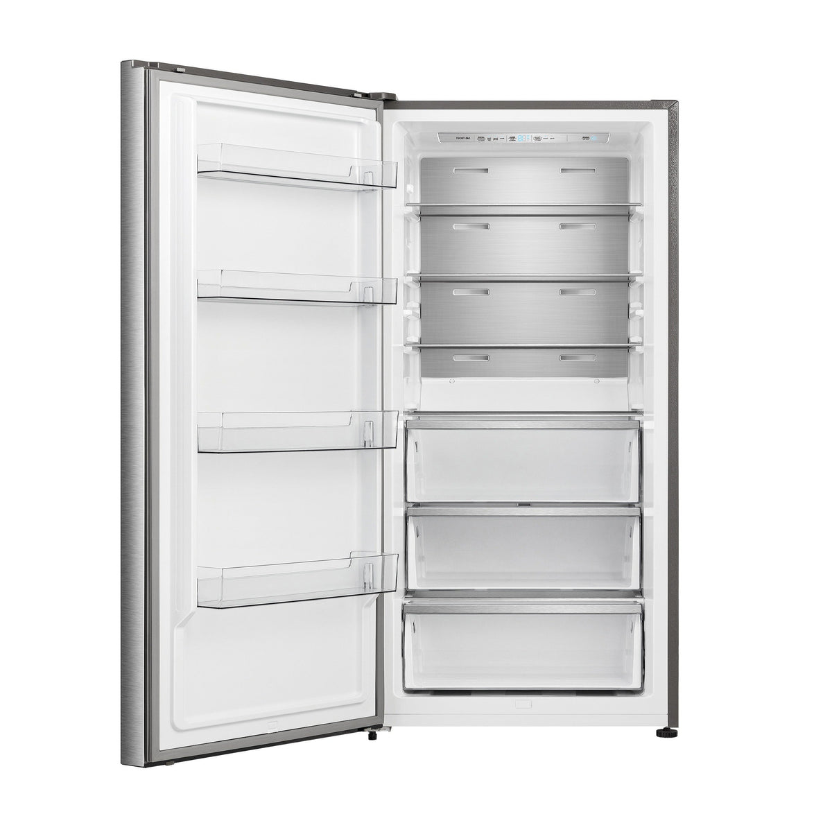 Forno Maderno 28-Inch Convertible Refrigerator & Freezer FFFFD1722-28LS – Stainless Steel – Refrigerator FFFFD1722 28LS Front Opened 2025 09 05
