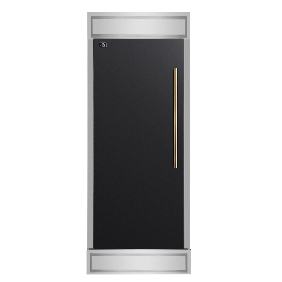Forno Maderno 28-Inch Convertible Refrigerator & Freezer FFFFD1722-32LMG-BLK – Black – Refrigerator FFFFD1722 32LMG BLK Front 2025 09 15