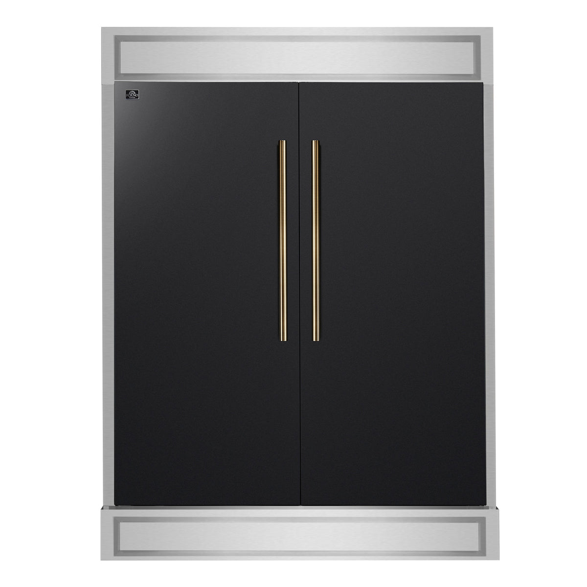 Forno Maderno 28-Inch Side-by-Side Refrigerator FFFFD1722-60MG-BLK – Black – Refrigerator FFFFD1722 60MG BLK Front 2025 07 16