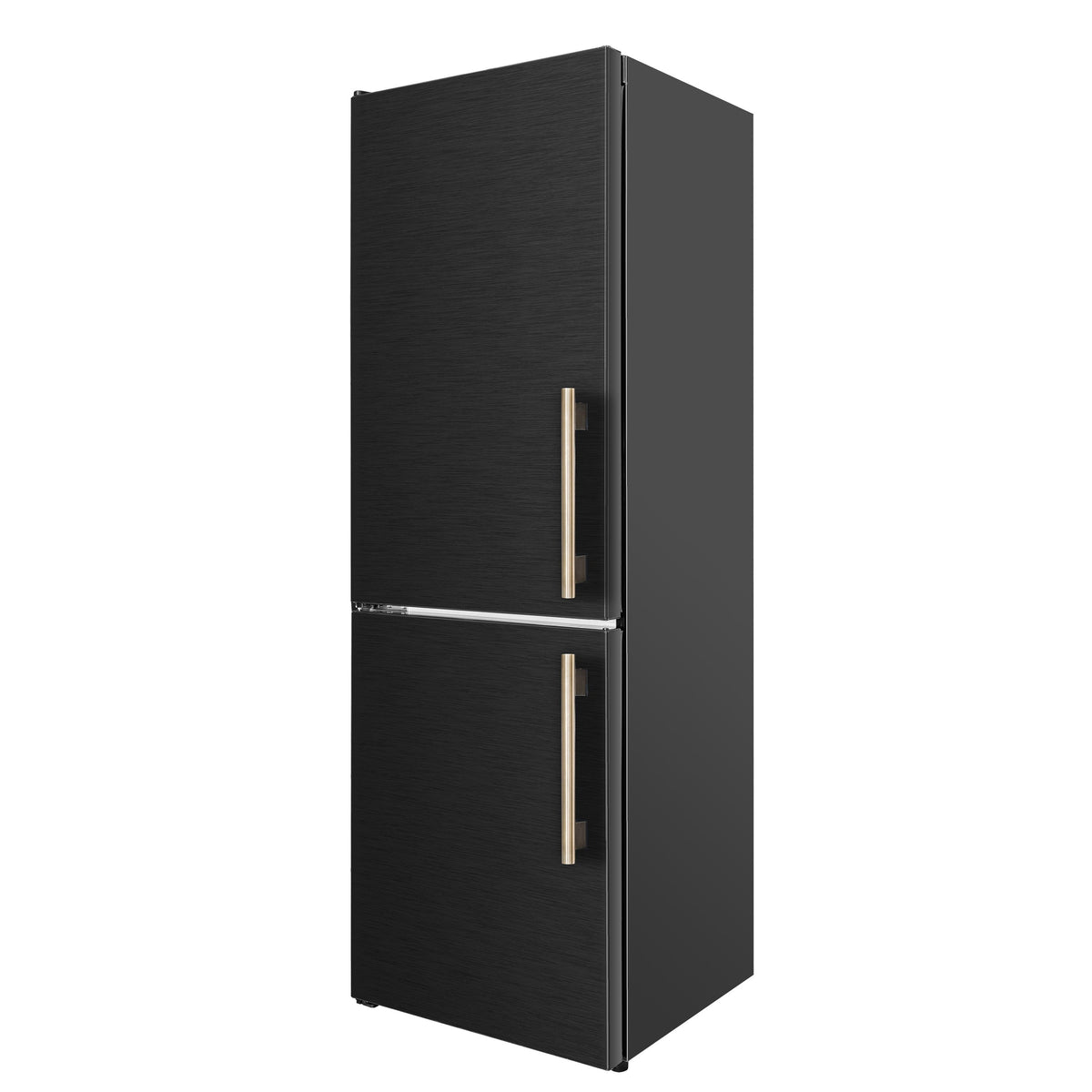 Forno Custodia 24-Inch Bottom Freezer Refrigerator FFFFD1766-24BLK-LS – Stainless Steel – Refrigerator FFFFD1766 24BLK LS Right Angle 2026 01 13