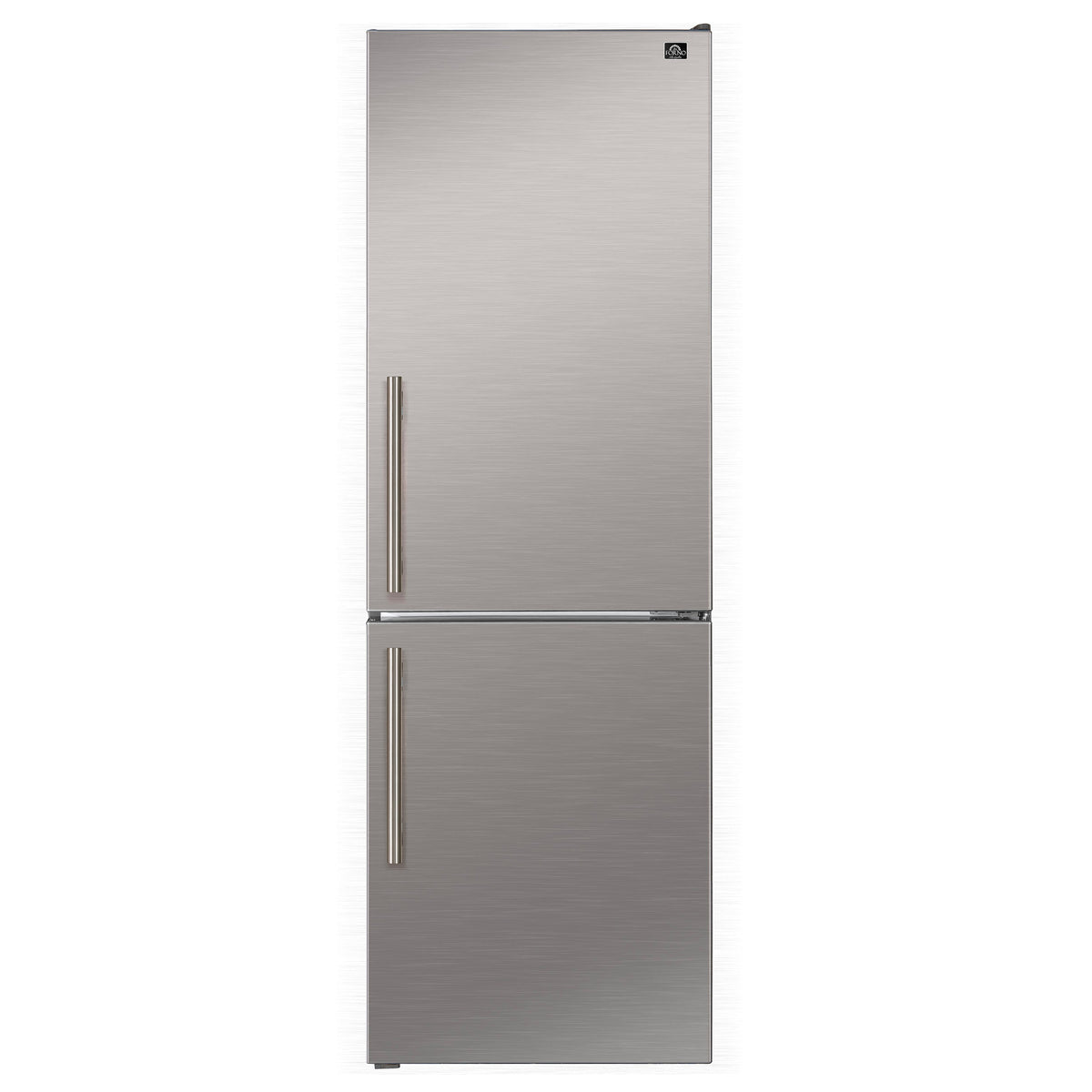 Forno Custodia 24-Inch Bottom Freezer Refrigerator FFFFD1766-24RS – Stainless Steel – Refrigerator FFFFD1766 24RS Front 2026 01 13