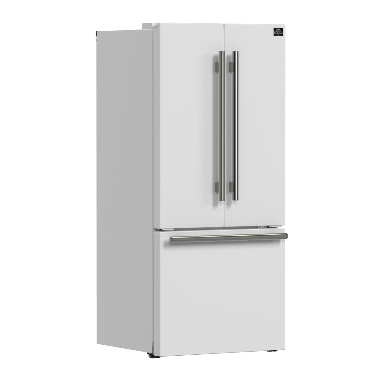 Forno Gallipoli 30-Inch French Door Refrigerator FFFFD1974-31 – White – Refrigerator FFFFD1974 31WHT Angle SS 2026 06 10