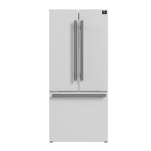 Forno Gallipoli 30-Inch French Door Refrigerator FFFFD1974-31 – White – Refrigerator FFFFD1974 31WHT Front SS 2026 06 10