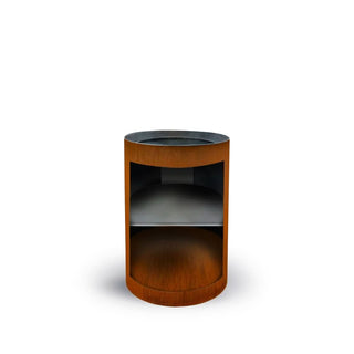 Arteflame modular grill bases in high low and storage Corten steel configurations