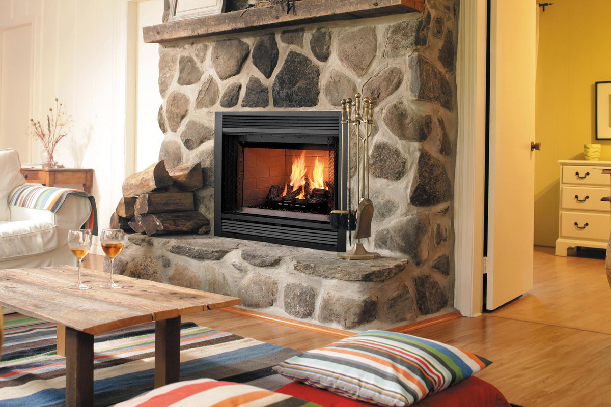 Majestic Sovereign 42 wood-burning fireplace room scene