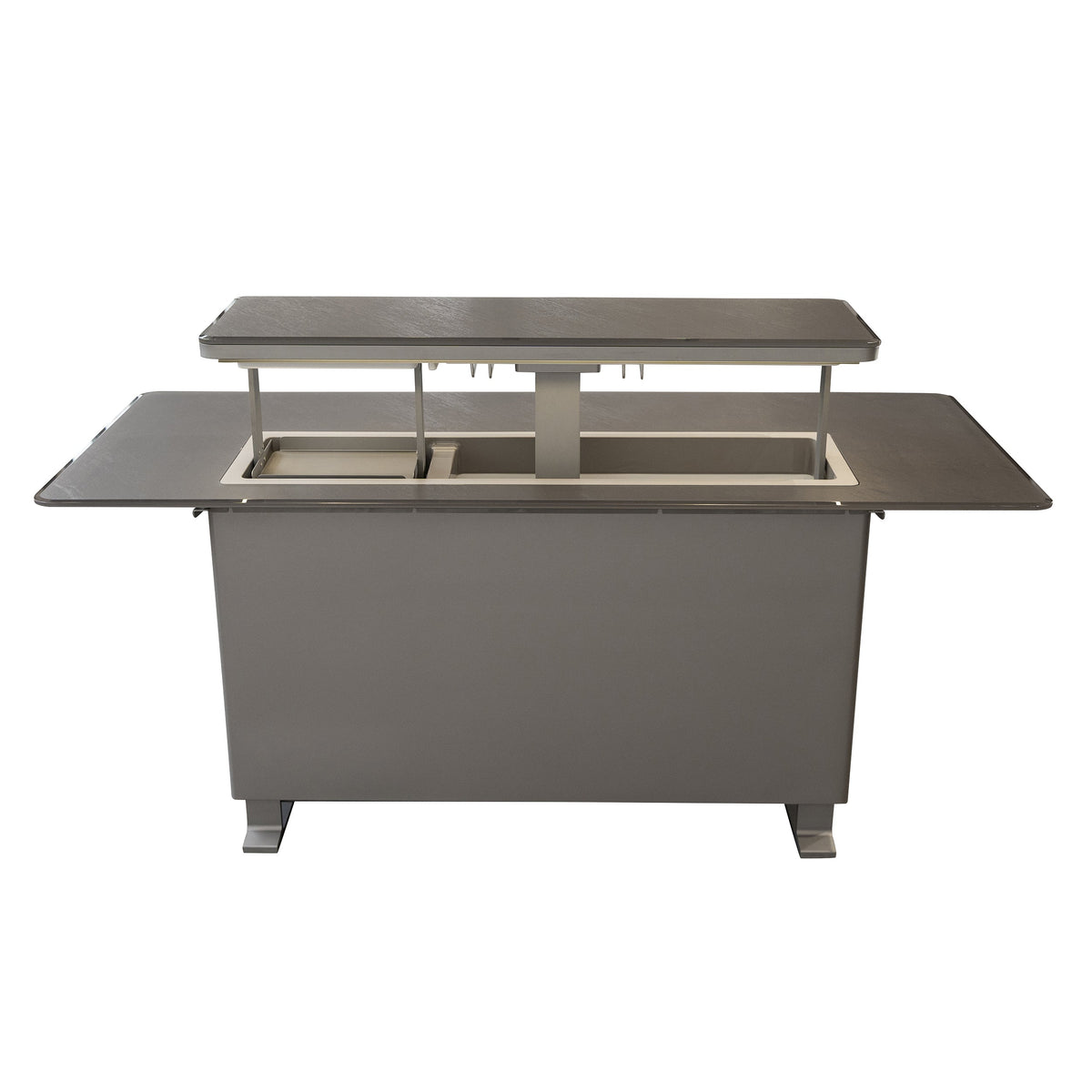 Forno Sandstone Smart Dining & Bar Table FBTFR7037-72 – Black – Smart Lift Tables FBTFR7037 72BLK Open 1 2026 03 03
