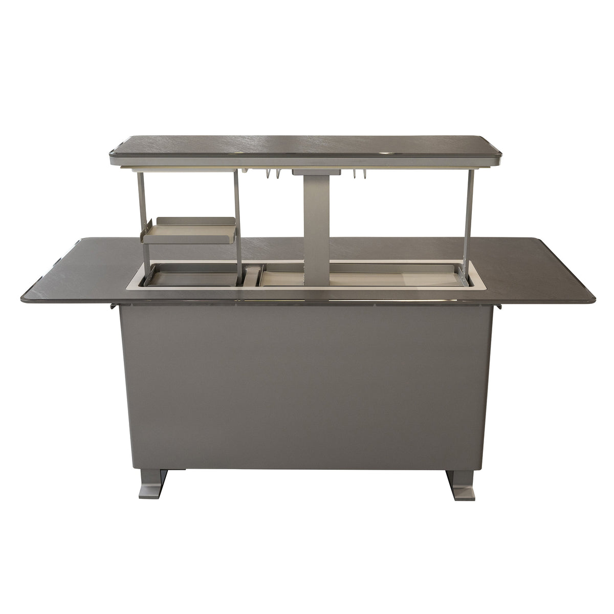 Forno Sandstone Smart Dining & Bar Table FBTFR7037-72 – Black – Smart Lift Tables FBTFR7037 72BLK Open 2 2026 03 03