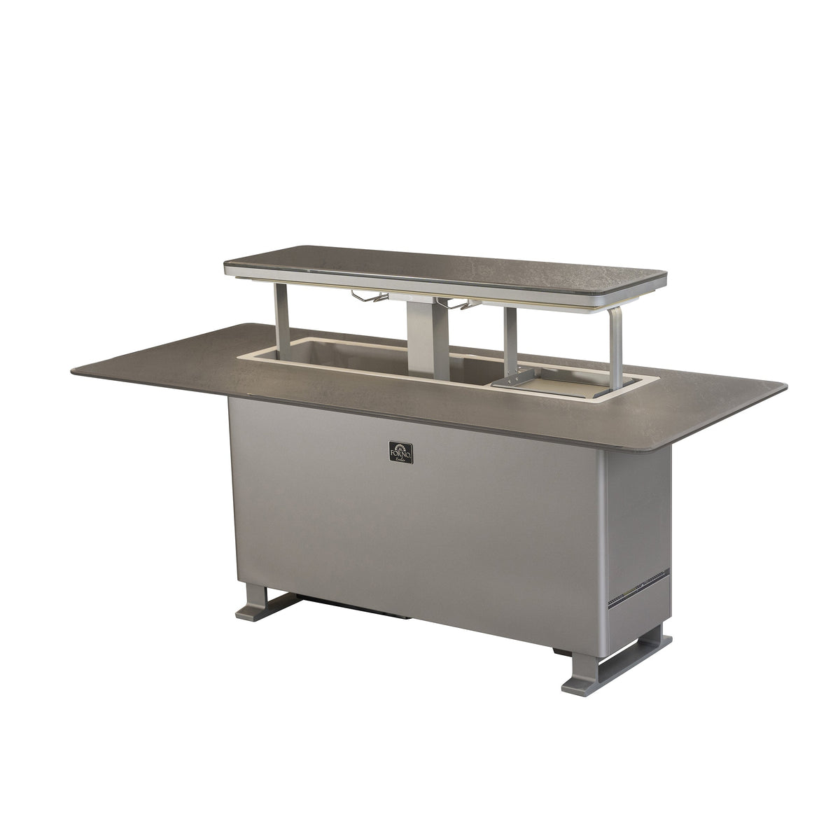 Forno Sandstone Smart Dining & Bar Table FBTFR7037-72 – Black – Smart Lift Tables FBTFR7037 72BLK Right Angle Open 1 2026 03 03
