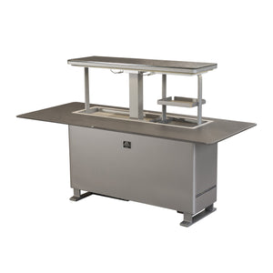 Forno Sandstone Smart Dining & Bar Table FBTFR7037-72 – Black – Smart Lift Tables FBTFR7037 72BLK Right Angle Open 2 2026 03 03