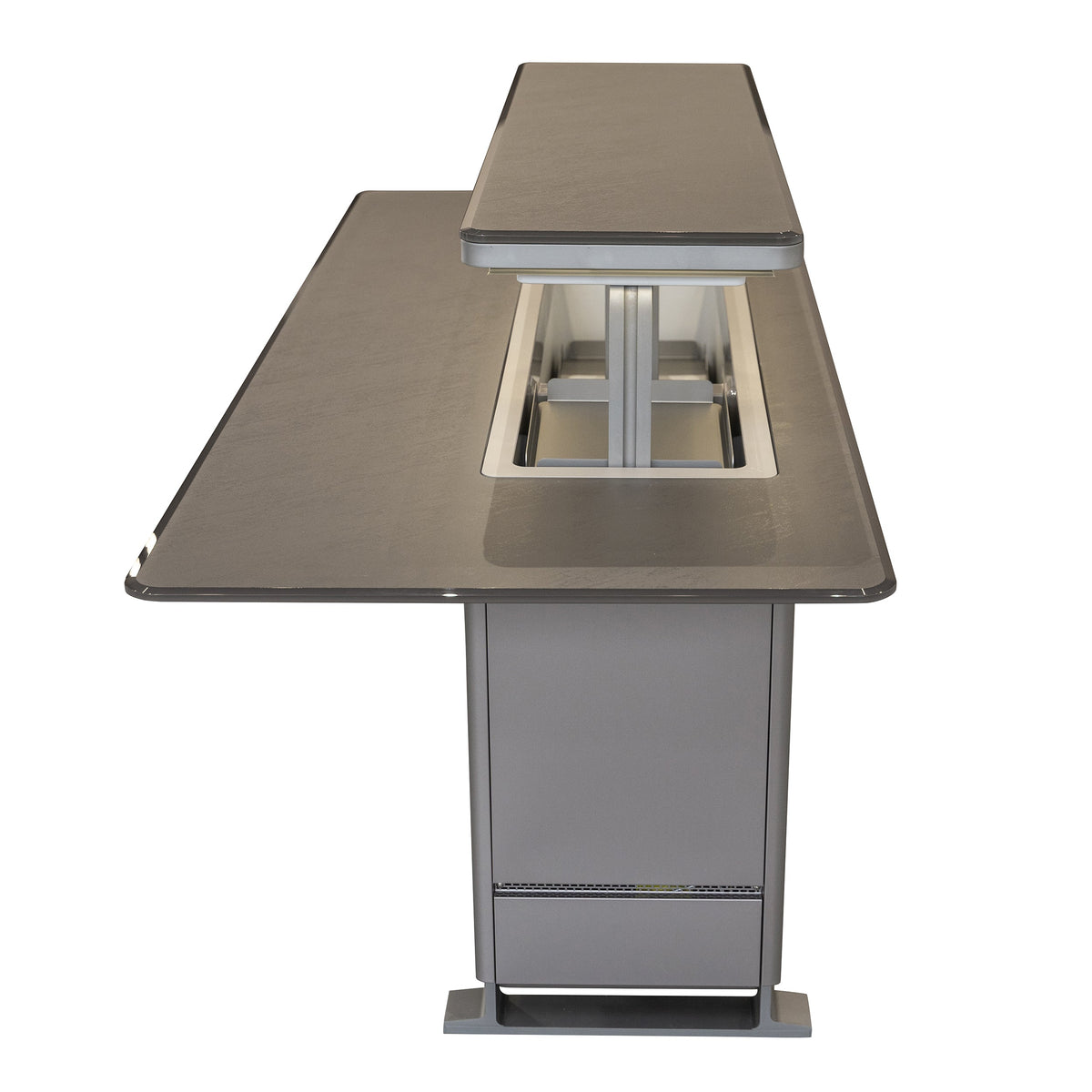 Forno Sandstone Smart Dining & Bar Table FBTFR7037-72 – Black – Smart Lift Tables FBTFR7037 72BLK Right Side 1 2026 03 03
