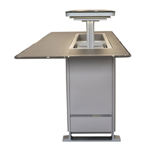 Forno Sandstone Smart Dining & Bar Table FBTFR7037-72 – Black – Smart Lift Tables FBTFR7037 72BLK Right Side 2 2026 03 03
