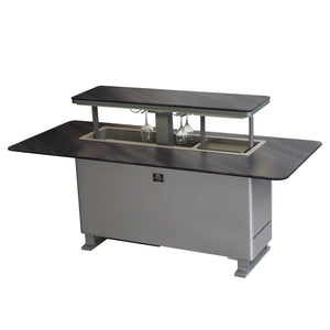 Forno Smart Dining Table FBTFR7037-72 – Gray – Smart Lift Tables FBTFR7037 72GRY Right Angle Open 2026 05 21