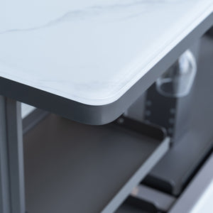 Forno Sandstone Smart Dining & Bar Table FBTFR7037-72 – White – Smart Lift Tables FBTFR7037 72WHT FDTFR7044 86WHT Lifted part tabletop 2025 12 04