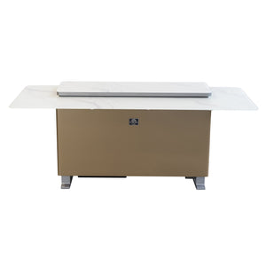 Forno Sandstone Smart Dining & Bar Table FBTFR7037-72 – White – Smart Lift Tables FBTFR7037 72WHT Front 2 2026 03 02