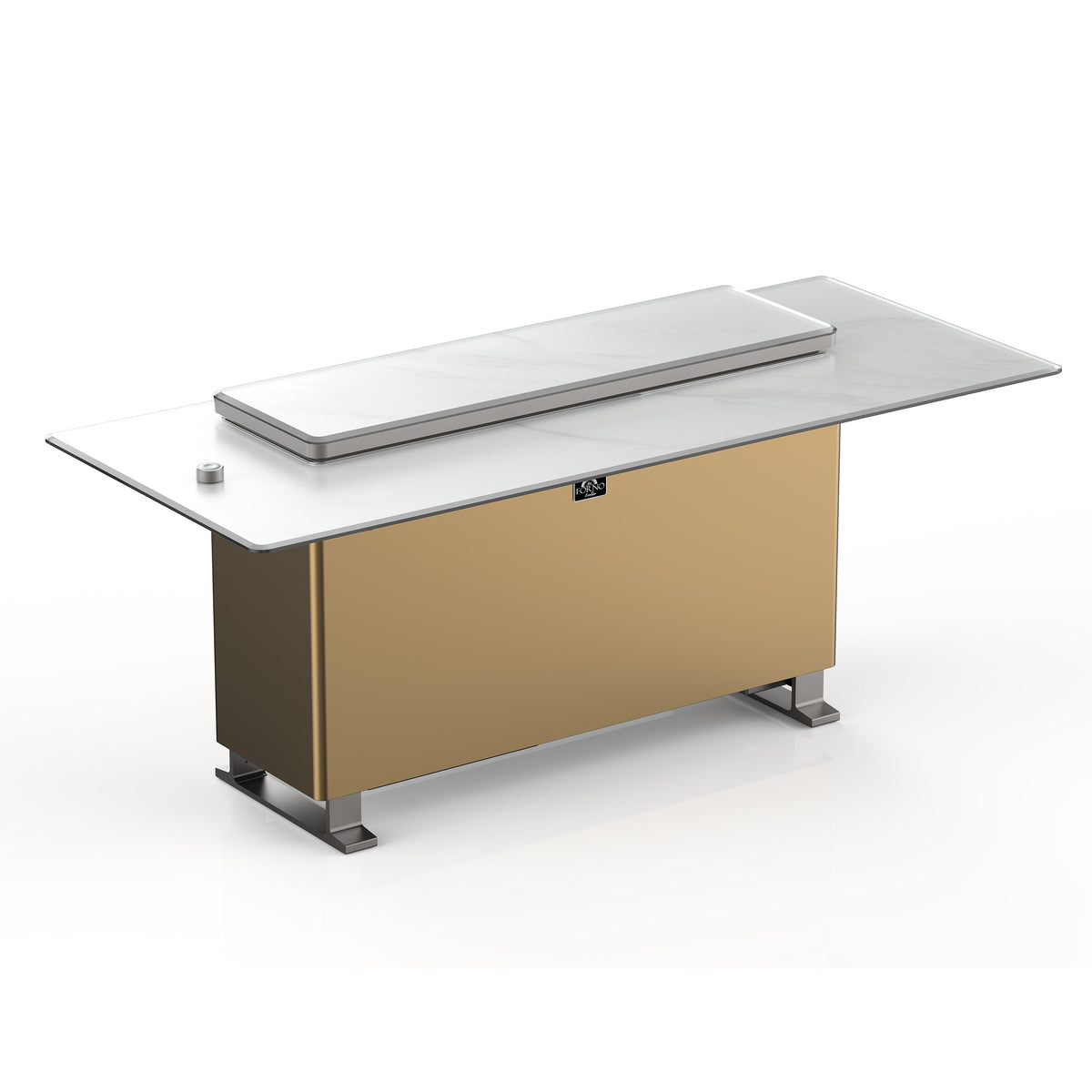 Forno Sandstone Smart Dining & Bar Table FBTFR7037-72 – White – Smart Lift Tables FBTFR7037 72WHT Left Top Angle 2025 12 04