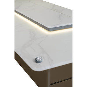 Forno Sandstone Smart Dining & Bar Table FBTFR7037-72 – White – Smart Lift Tables FBTFR7037 72WHT Remote Control 2 2026 03 02