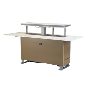 Forno Sandstone Smart Dining & Bar Table FBTFR7037-72 – White – Smart Lift Tables FBTFR7037 72WHT Right Angle Opened 1 2026 03 02