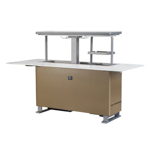 Forno Sandstone Smart Dining & Bar Table FBTFR7037-72 – White – Smart Lift Tables FBTFR7037 72WHT Right Angle Opened 2 2026 03 02