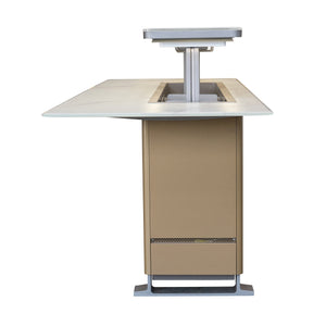 Forno Sandstone Smart Dining & Bar Table FBTFR7037-72 – White – Smart Lift Tables FBTFR7037 72WHT Right Side Opened 1 2026 03 02