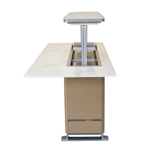 Forno Sandstone Smart Dining & Bar Table FBTFR7037-72 – White – Smart Lift Tables FBTFR7037 72WHT Right Side Opened 2 2026 03 02