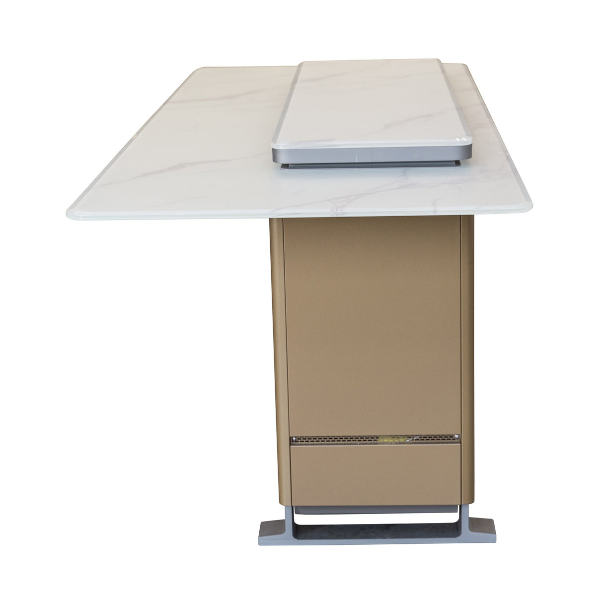 Forno Sandstone Smart Dining & Bar Table FBTFR7037-72 – White – Smart Lift Tables FBTFR7037 72WHT Right Side 2026 03 02