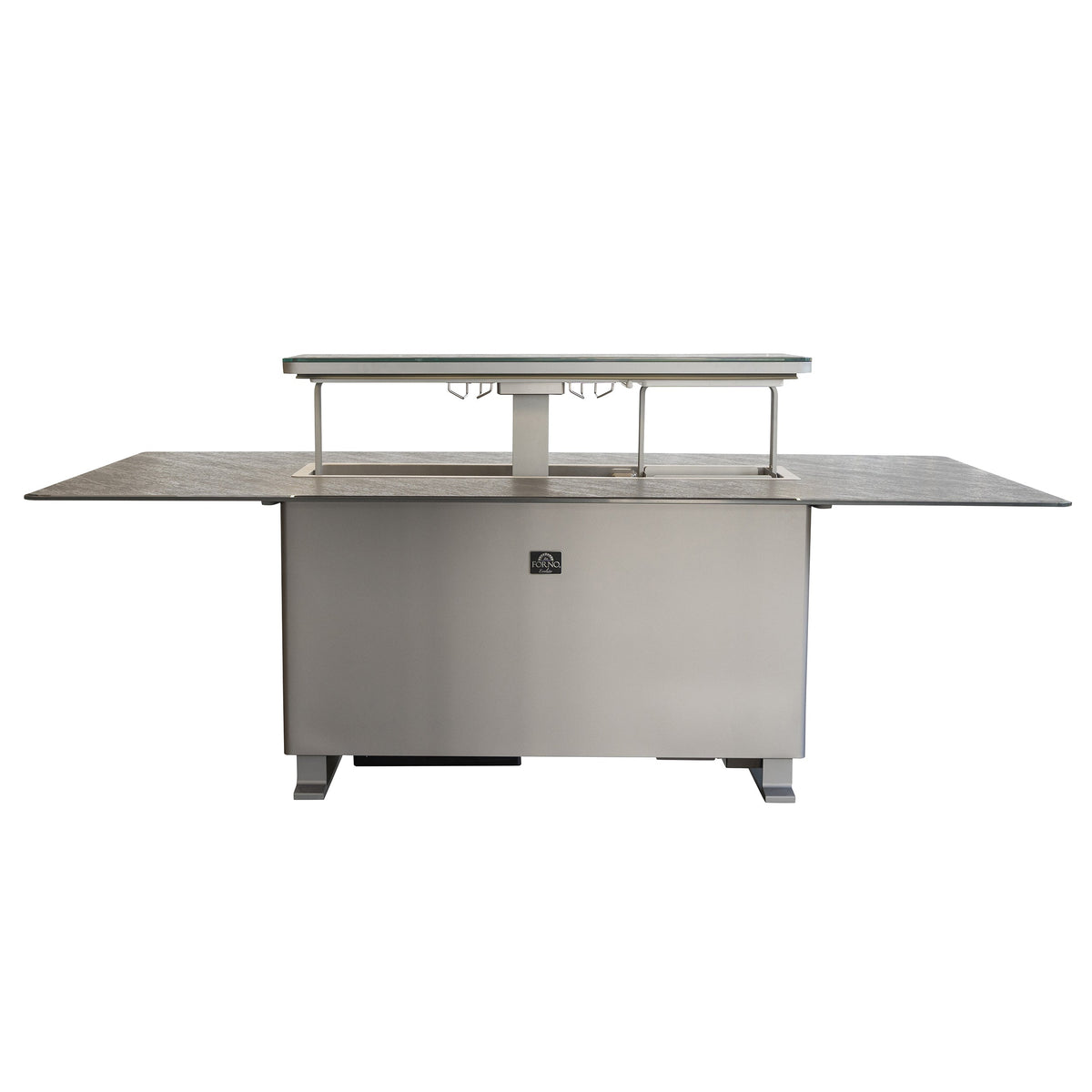 Forno Sandstone Smart Dining & Bar Table FDTFR7044-86 – Black – Smart Lift Tables FDTFR7044 86BLK Front Open 1 2026 03 03
