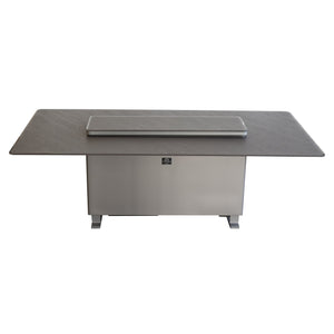 Forno Sandstone Smart Dining & Bar Table FDTFR7044-86 – Black – Smart Lift Tables FDTFR7044 86BLK Front Top 2026 03 03