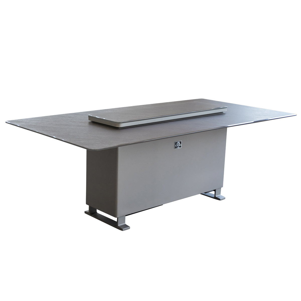 Forno Sandstone Smart Dining & Bar Table FDTFR7044-86 – Black – Smart Lift Tables FDTFR7044 86BLK Left Angle 2026 03 03