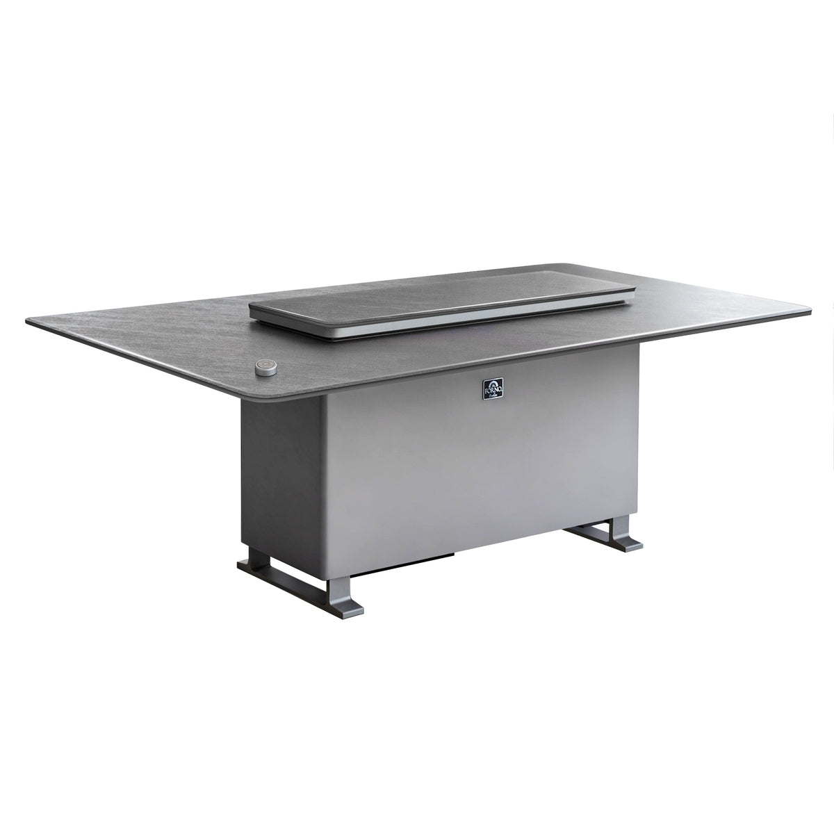 Forno Sandstone Smart Dining & Bar Table FDTFR7044-86 – Black – Smart Lift Tables FDTFR7044 86BLK Left Top Angle 2026 03 03
