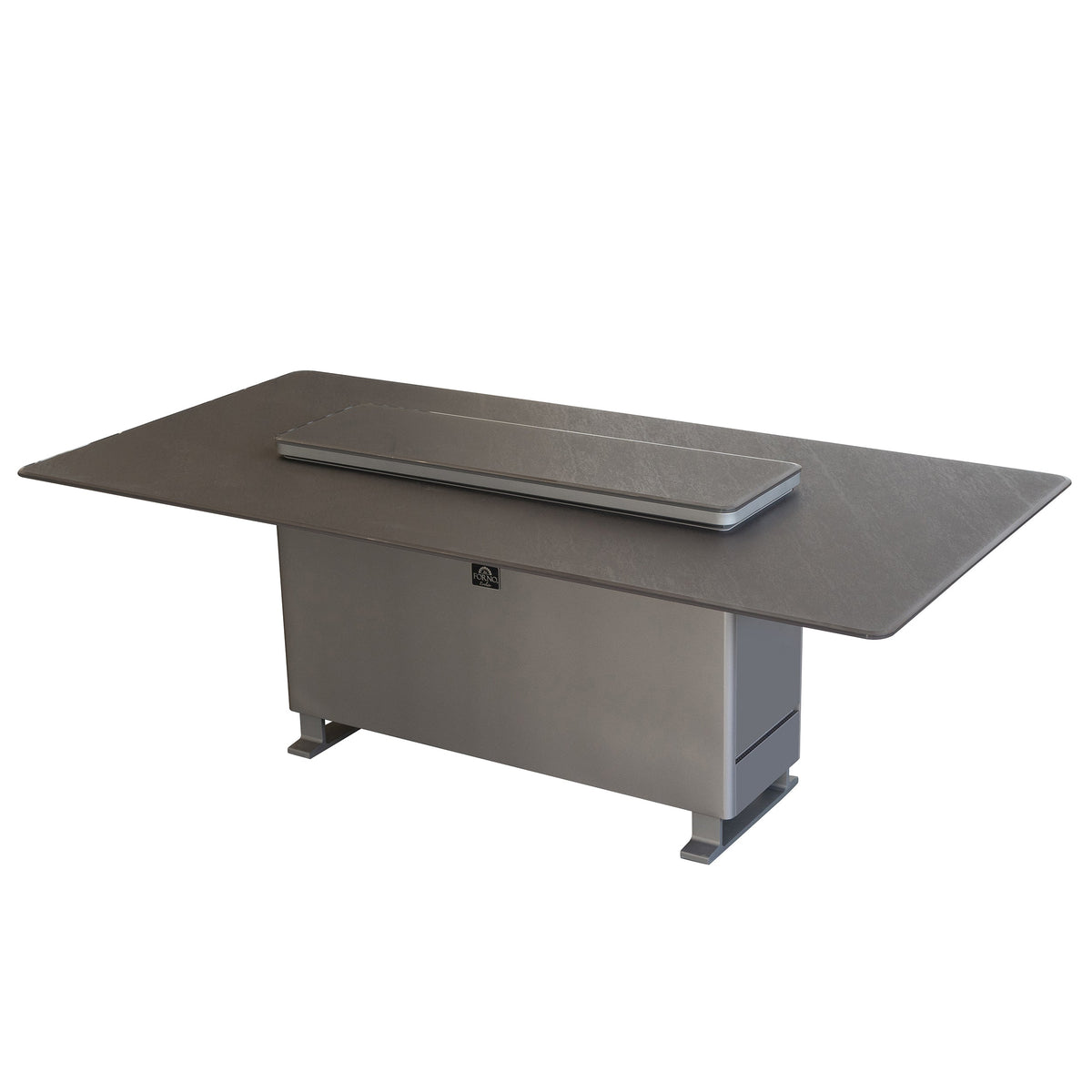 Forno Sandstone Smart Dining & Bar Table FDTFR7044-86 – Black – Smart Lift Tables FDTFR7044 86BLK Right Angle 2026 03 03