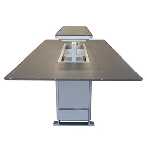 Forno Sandstone Smart Dining & Bar Table FDTFR7044-86 – Black – Smart Lift Tables FDTFR7044 86BLK Right Side Open 1 2026 03 03