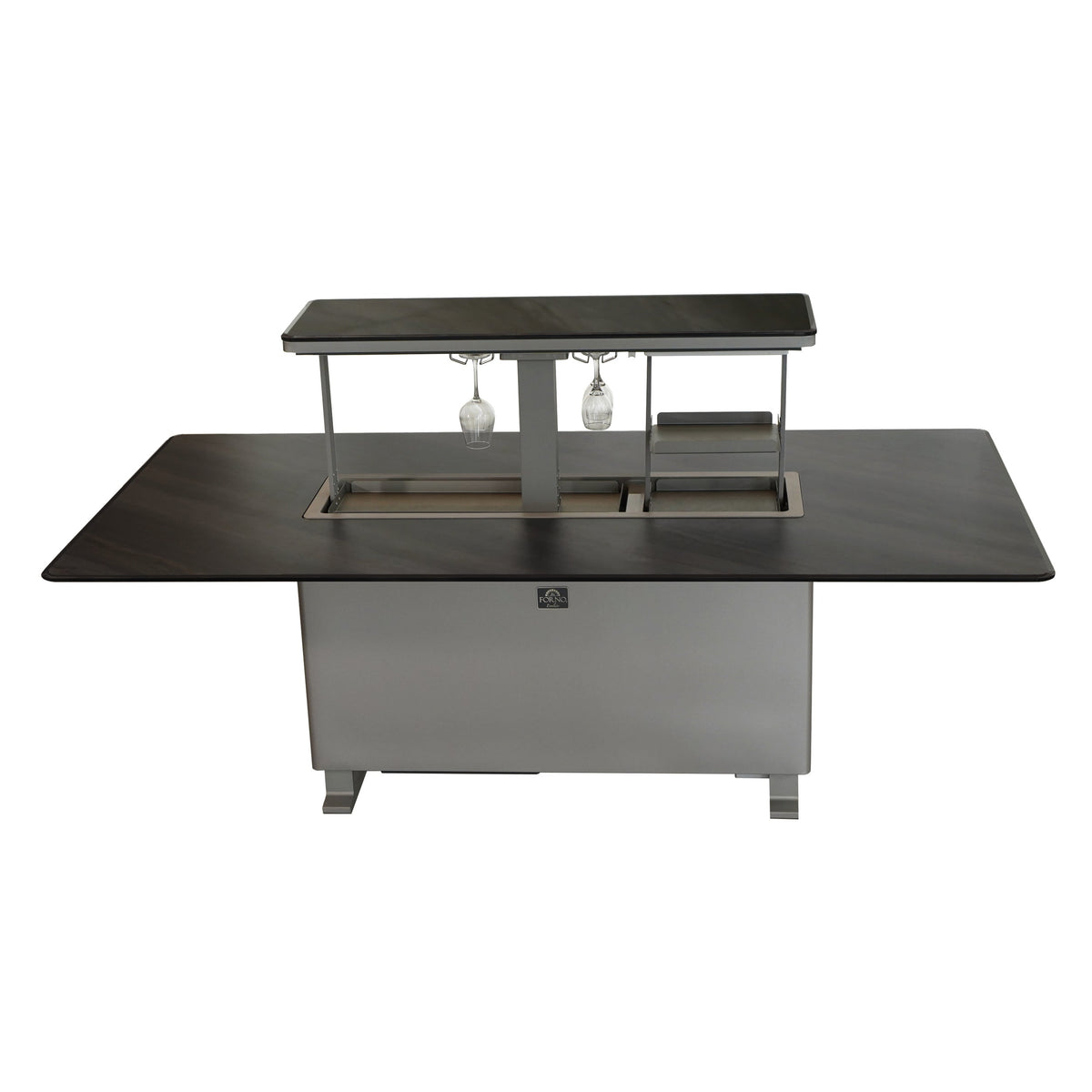 Forno Smart Dining Table FDTFR7044-86 – Gray – Smart Lift Tables FDTFR7044 86GRY Front Open 2026 05 25