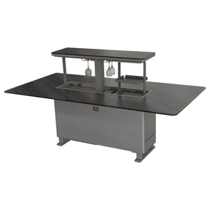 Forno Smart Dining Table FDTFR7044-86 – Gray – Smart Lift Tables FDTFR7044 86GRY Right Angle Open 2 2026 05 25